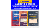 AUDIT - MAIN BOOKS + CASE STUDY BOOSTER + MCQ BOOSTER - CA INTER B&W