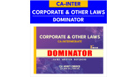 CA-INTER LAW (HAND-WRITTEN NOTEBOOK) - DOMINATOR BLACK & WHITE HARDBOOK 